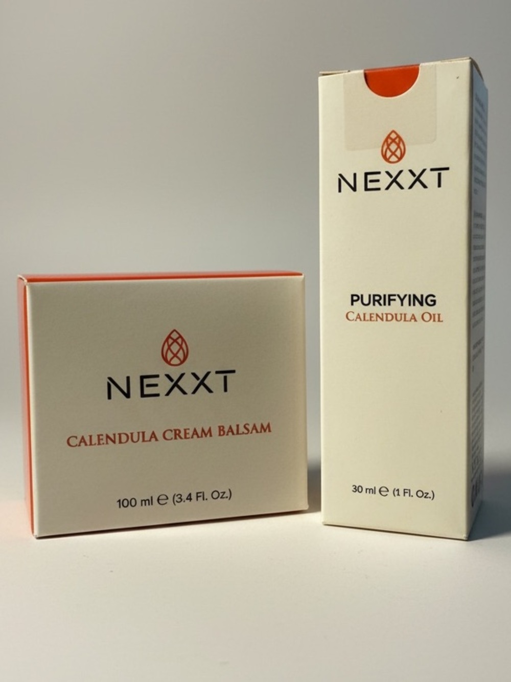 2fer Nexxt Calendula Cream Balsam & purifying Calendula Oil FULL SIZE